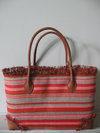 sac tendance ray&eacute; rose vert